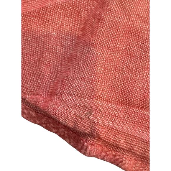 J. Jill Red Lightweight Basic Lagenlook Coastal Grandma Linen Blouse Size Large - Picture 7 of 13